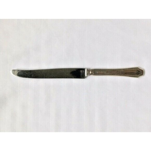 1847 ROGERS BROS INTL SILVERPLATE FRENCH DINNER KNIFE 1924 ANCESTRAL PATTERN 9" - Picture 2 of 8